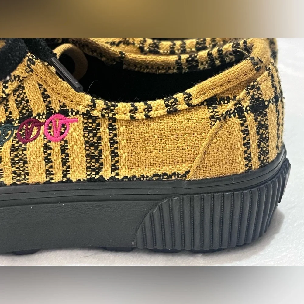 Vans UltraCush Alex Knost/Lee-Ann Curren Yellow Black Plaid Low-Top Sneakers - Picture 8 of 16